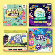 Scanimaze Jungle Safari + Tappy TacTiles Circus Celebrations + Ultimate Underwater Utopia + Fantastic Fossil Frenzy