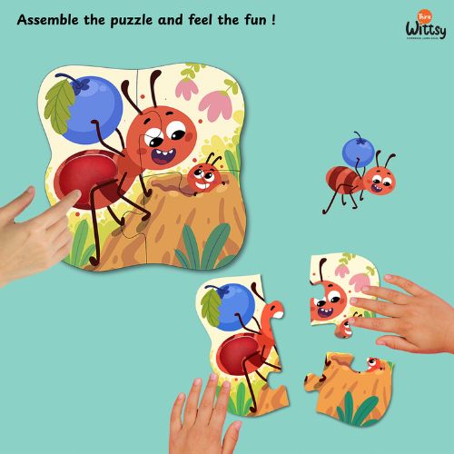 Feely Fun: Busy Bugs (4 in One puzzle)