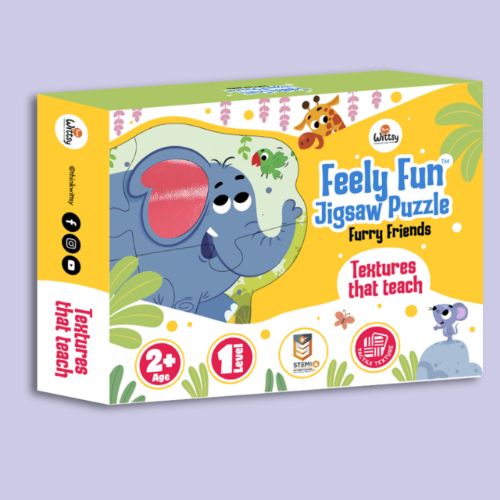 Feely Fun – Furry Friends Jigsaw Puzzle (4 in One puzzle)