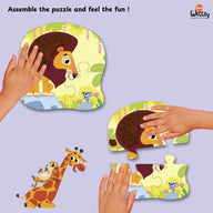 Feely Fun – Furry Friends Jigsaw Puzzle (4 in One puzzle)