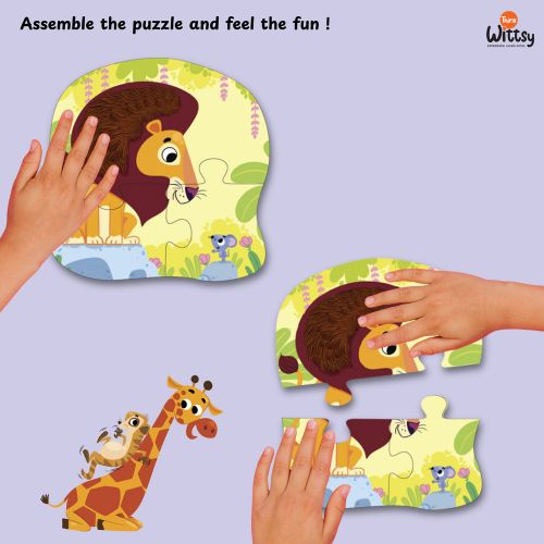 Feely Fun – Furry Friends Jigsaw Puzzle (4 in One puzzle)