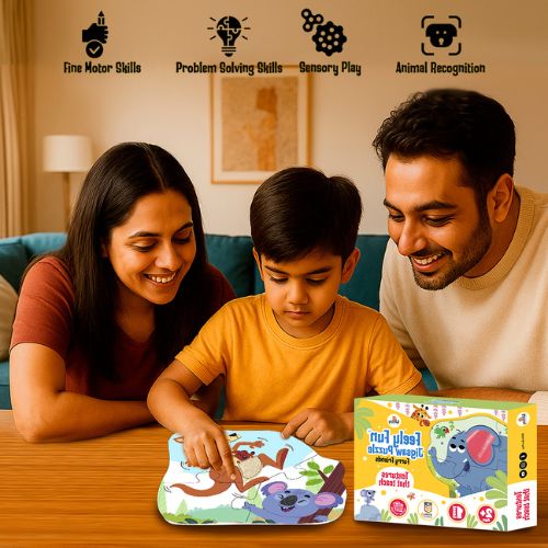 Feely Fun – Furry Friends Jigsaw Puzzle (4 in One puzzle)