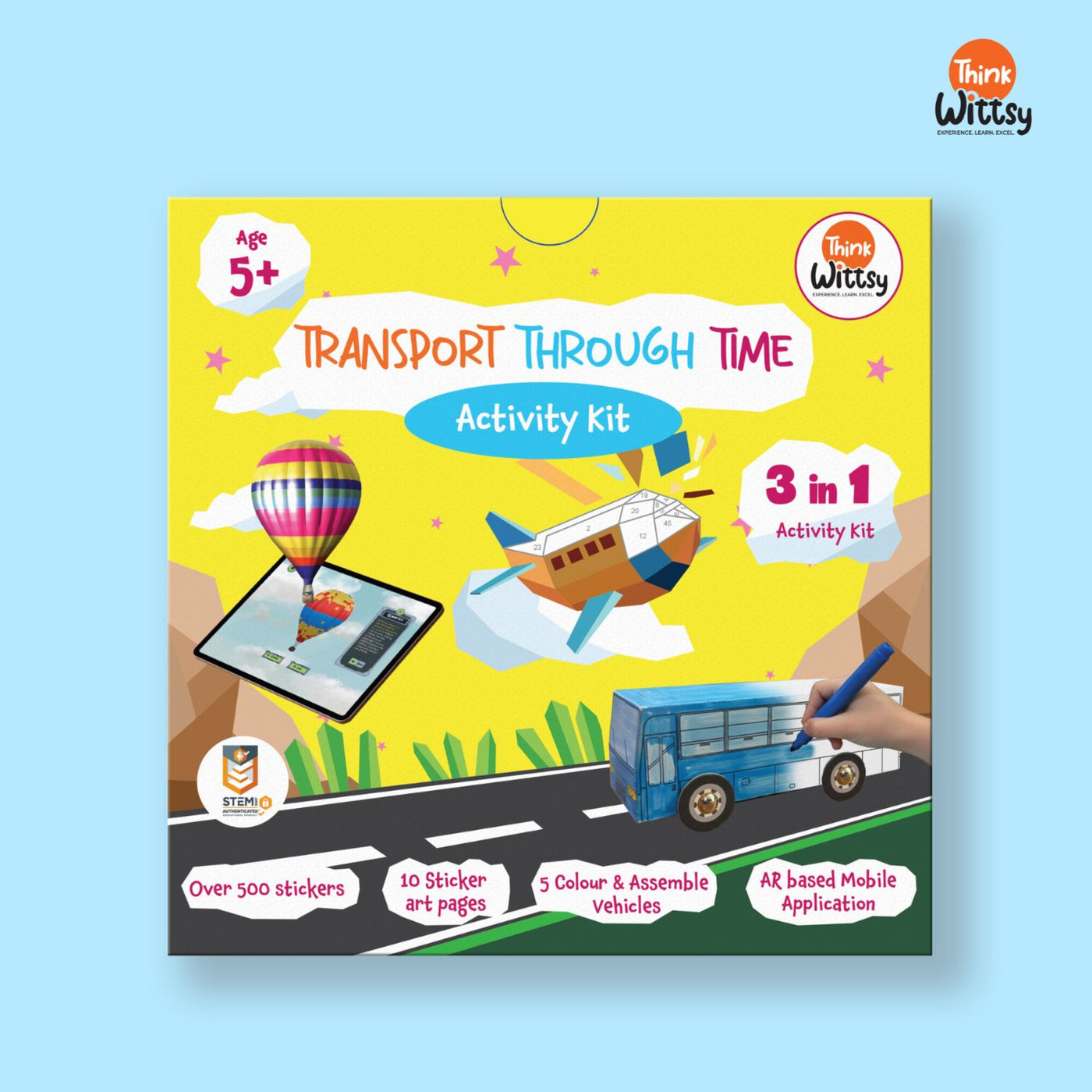 Transport Through Time – 3-in-1 Activity Kit