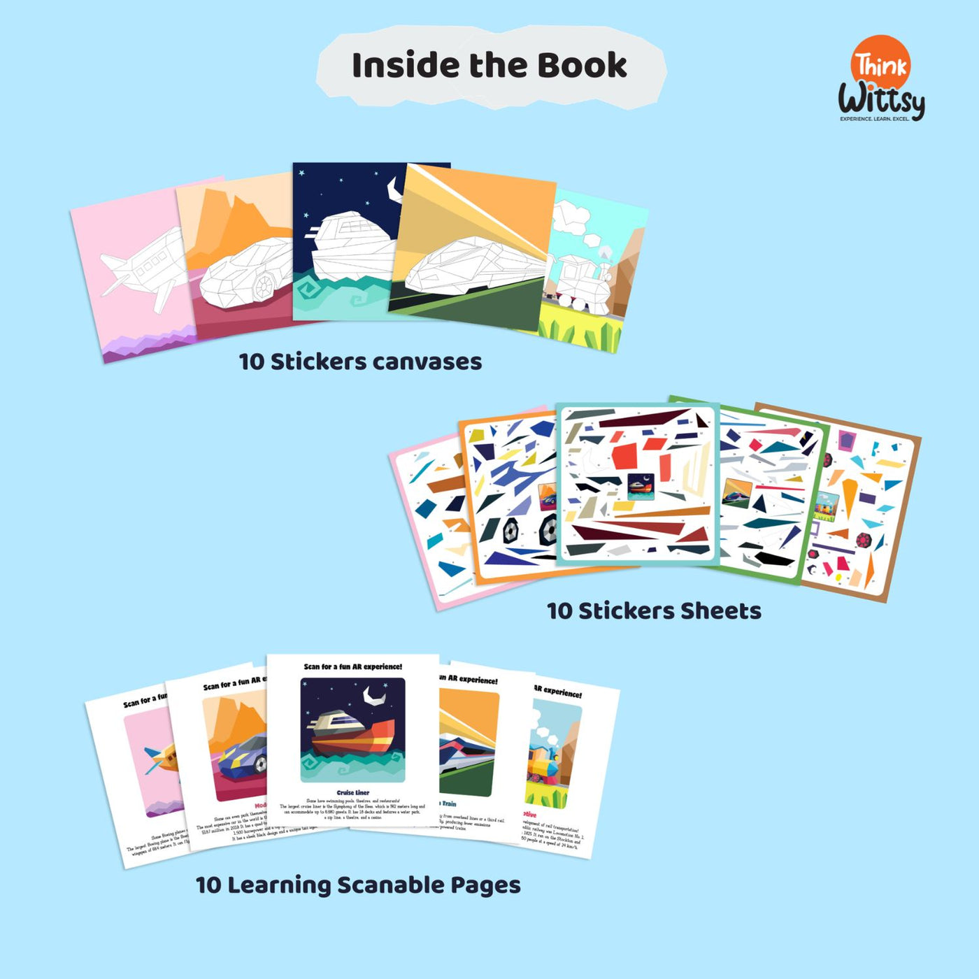 Transport Through Time – 3-in-1 Activity Kit