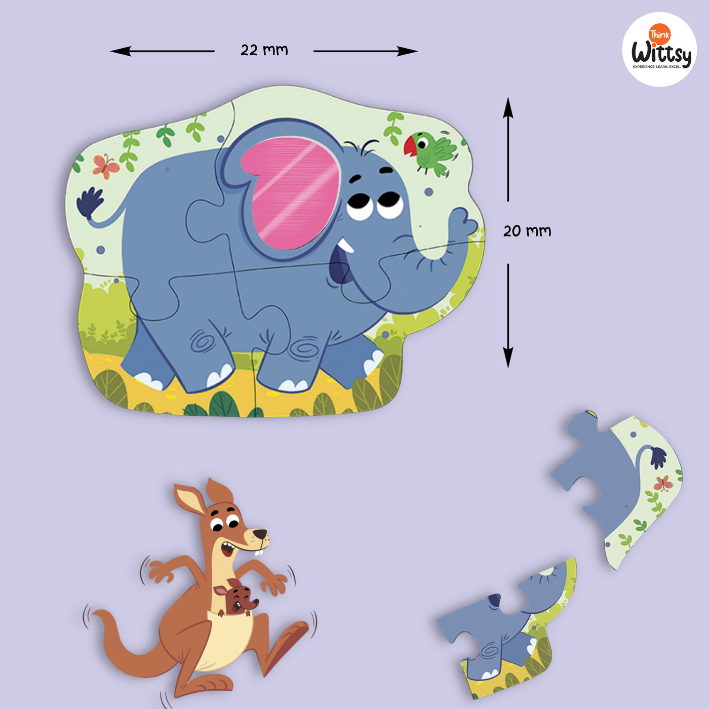 Feely Fun – Furry Friends Jigsaw Puzzle (4 in One puzzle)