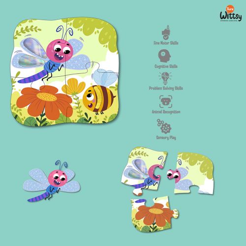 Feely Fun: Busy Bugs (4 in One puzzle)