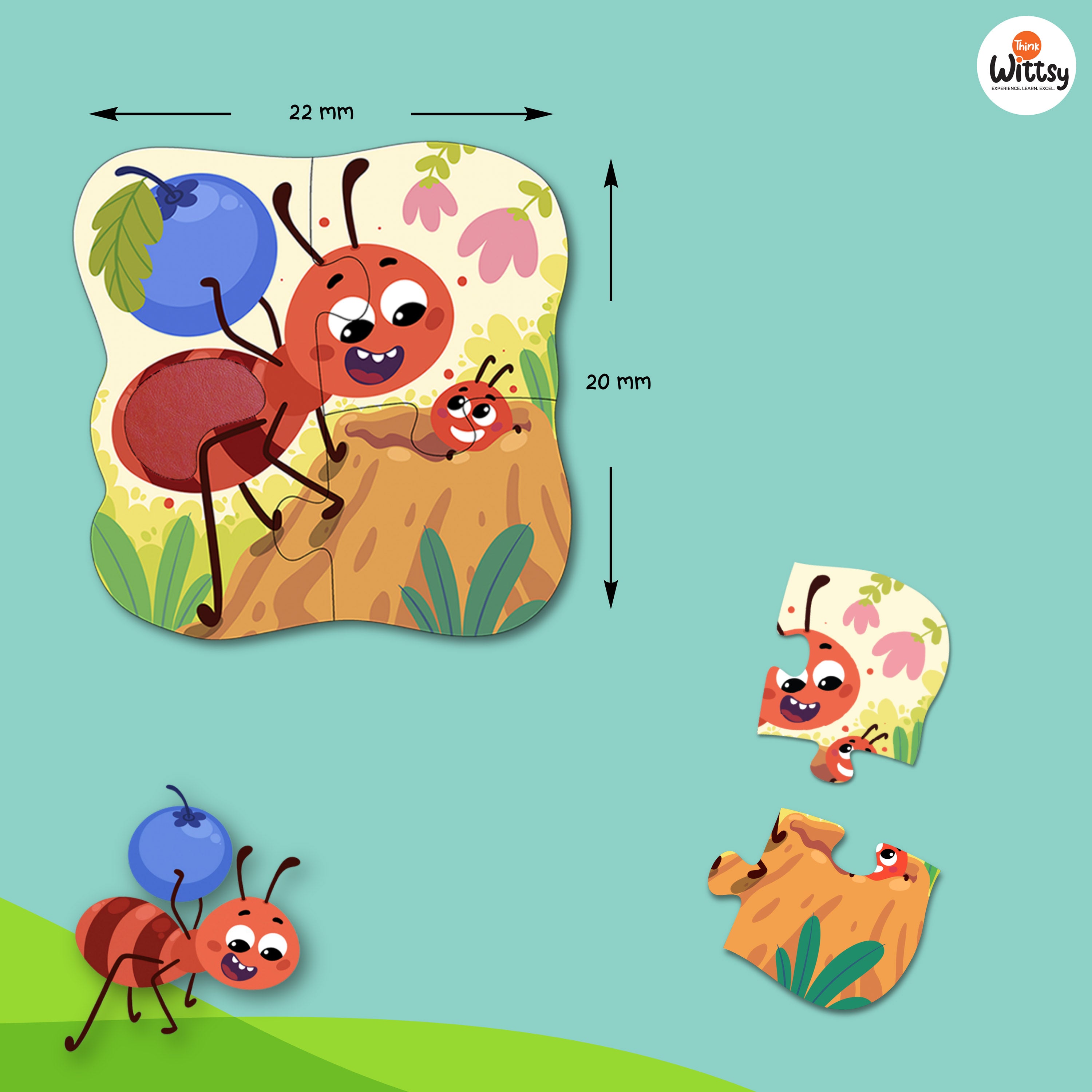 Feely Fun: Busy Bugs (4 in One puzzle)