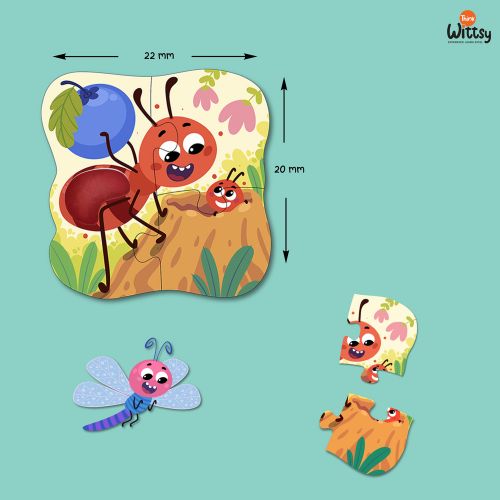 Feely Fun: Busy Bugs (4 in One puzzle)